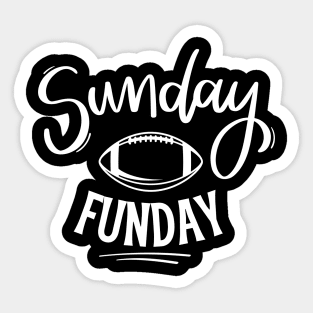 Sunday Funday Football Sticker